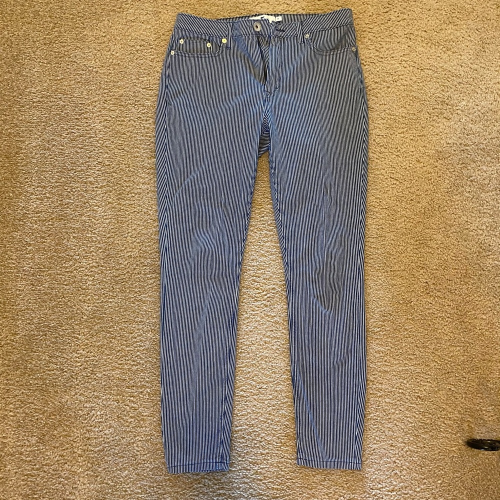 Vineyard Vines Jamie High Rise Striped Jeans, Sz30